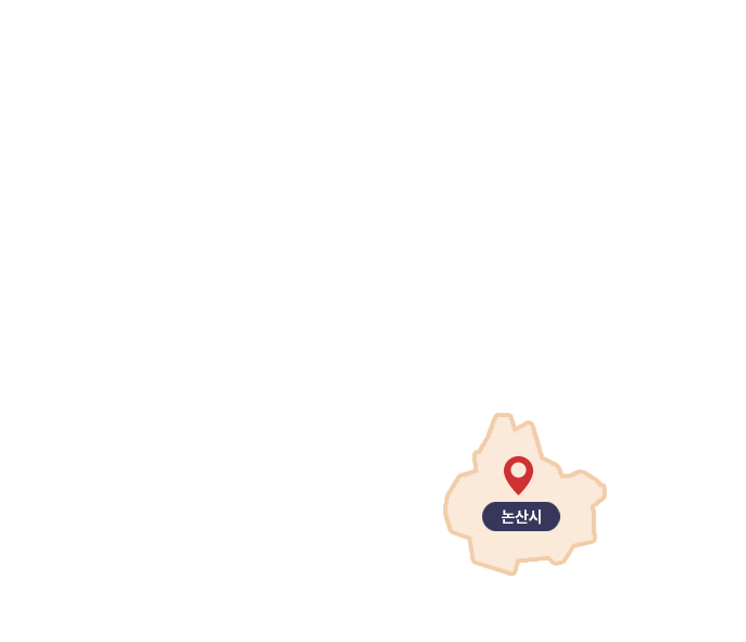 논산시 지도