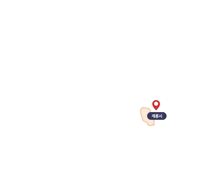 계룡시 지도
