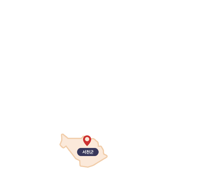 서천군 지도